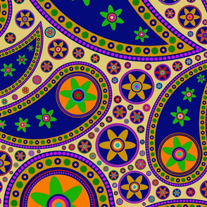 Hippie Paisley Wallpaper