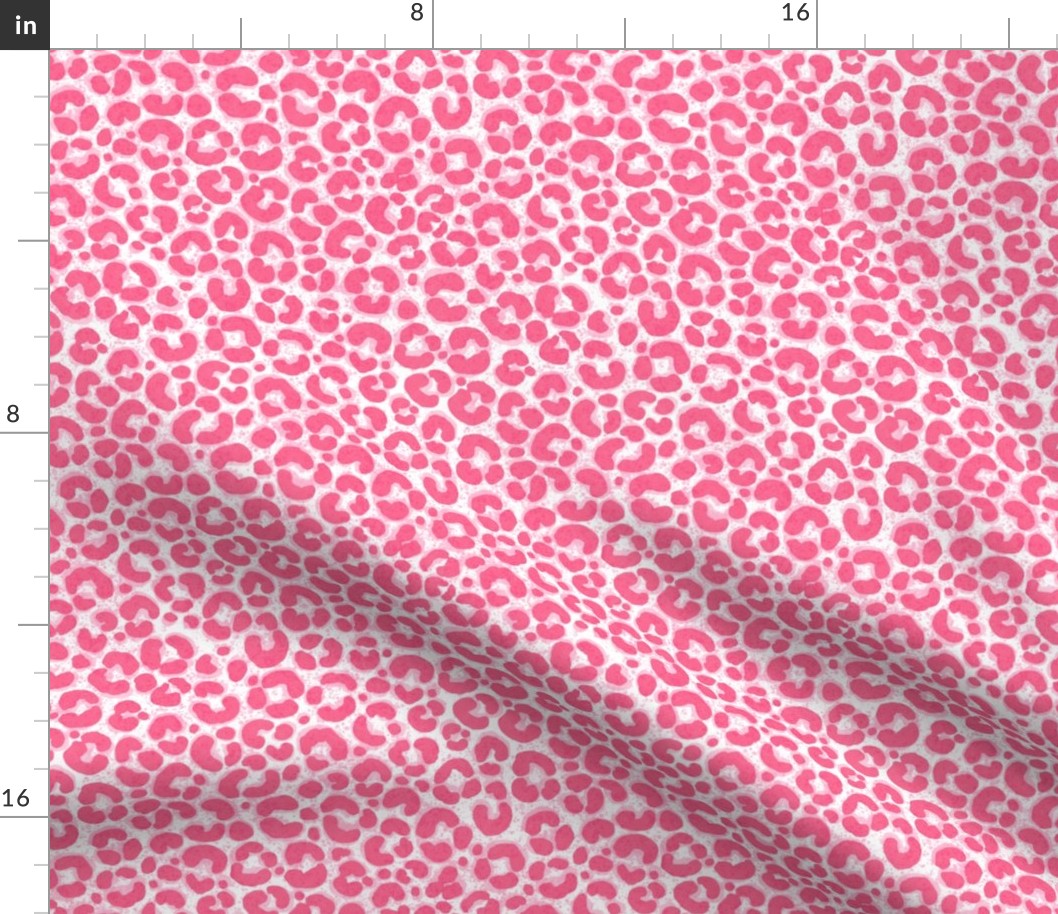 Whimsical Pink Leopard Pattern 8”
