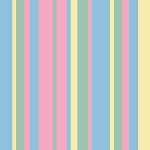 Pastel rainbow vertical stripes