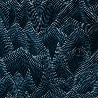 Stitch Mountains Blue