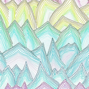 Rainbow Stitch Mountains