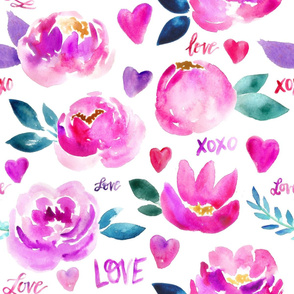 XOXO Valentine's Floral Love - large 
