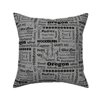 Cities of Oregon, std gray