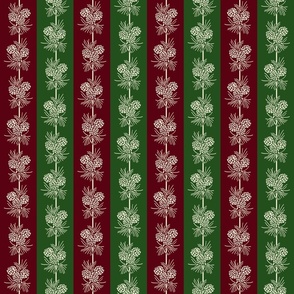 Country Christmas Pine Stripe