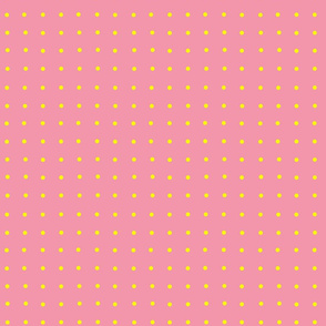 Yellow Dots On Pink