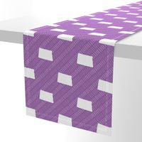 North Dakota State Shape Pattern Purple and White Stripes