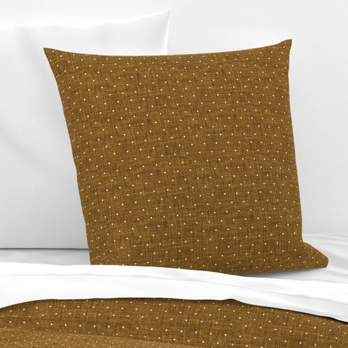 bronze linen swiss dots