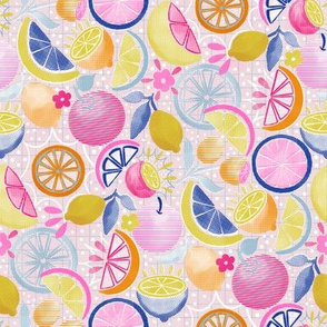 Summer Citrus Pop-art (pink) 8"