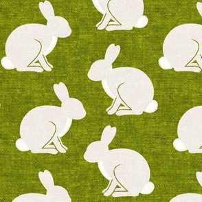 3" scale - Bunnies - moss - easter - spring - LAD19