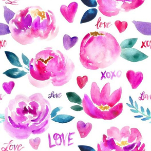 XOXO Valentine's Floral Love 