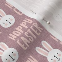 hoppy easter - bunny - mauve - LAD19