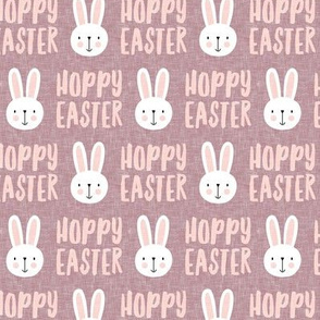 hoppy easter - bunny - mauve - LAD19
