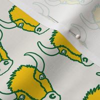 Bison Friends - Linen, Gold, and Green