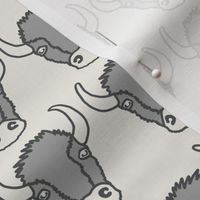 Bison Friends - Linen, Grey and Charcoal