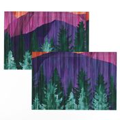 Moonlit Mountainscape - 1yd panel 