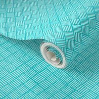 Diagonal Weave Turquoise Surf