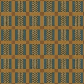 Porch Perfect plaid brown on blue 2022-10