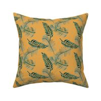 palms on mustard