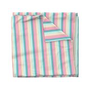 MINI - rainbow stripes - girls, nursery, baby, stripe, rainbows, kids, cute