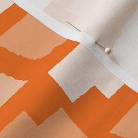 Nebraska State Shape Pattern Orange and White