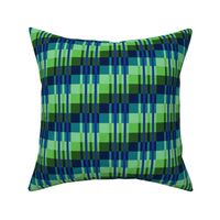 Small -  Step Up Stripes in Subdued Lime Pastels - Olive Green - Teal Pastel - Royal Blue