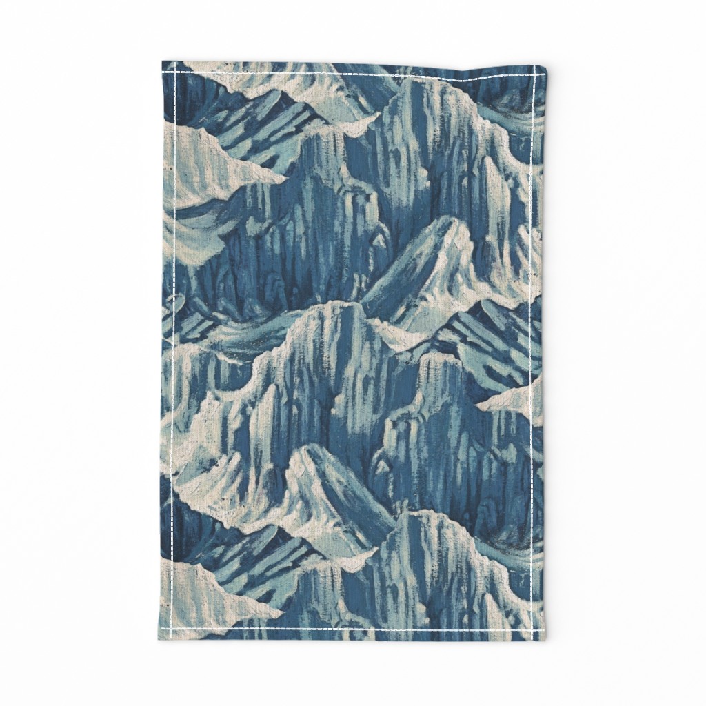 vintage snowy mountains  (yard)50