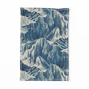 vintage snowy mountains  (yard)50