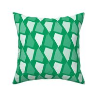 Nevada State Shape Pattern Green and White