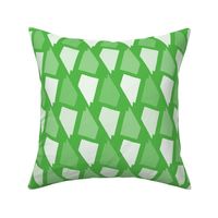 Nevada State Shape Pattern Lime Green and White