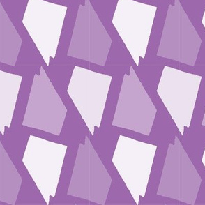 Nevada State Shape Pattern Purple and White