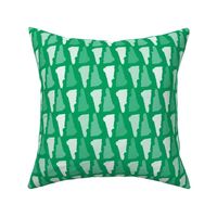 New Hampshire State Shape Pattern Green and White