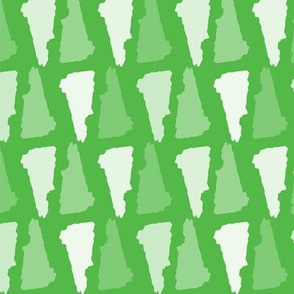 New Hampshire State Shape Pattern Lime Green and White