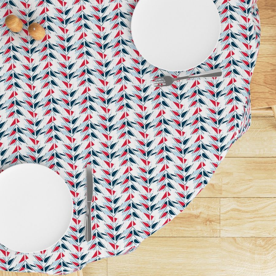 Patriotic Red, White, and  Blue Color Block Arrows