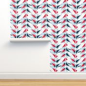 Patriotic Red, White, and  Blue Color Block Arrows