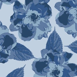 Floral Blue Large