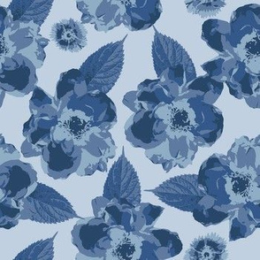Floral Blue Medium