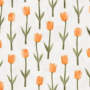 Tulips - spring flowers - peach - LAD19