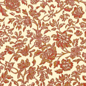 Morris Tapestry Red