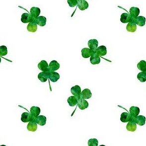 Four Leaf Clovers Fabric, Wallpaper and Home Decor | Spoonflower