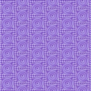 HCF25 - Small - Hurricane on a Checkered Field of Purple and Lavender