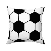 soccer ball pattern - black and white - LAD19