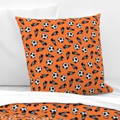 Soccer balls and cleats - orange - soccer gear - LAD19