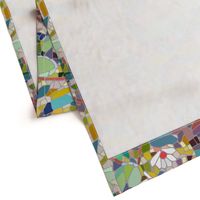 lily landscape abstract mosaic fat quarter