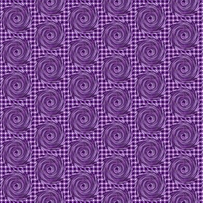 HCF14 - Small - Hurricane in Checkered Field of  Purple and Lavender