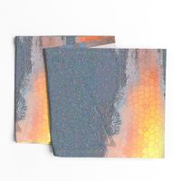 48.5x36-Inch Panel of Lake Sunrise Abstract Wall Hanging