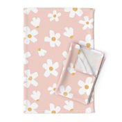 Medium // Daisy garden Pink and Mustard floral girls Pantone