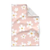 Medium // Daisy garden Pink and Mustard floral girls Pantone