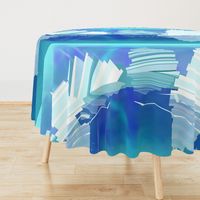 Icebergs Geometric Abstract Landscape Wall Hanging