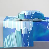 Icebergs Geometric Abstract Landscape Wall Hanging