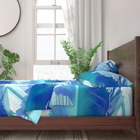 Icebergs Geometric Abstract Landscape Wall Hanging